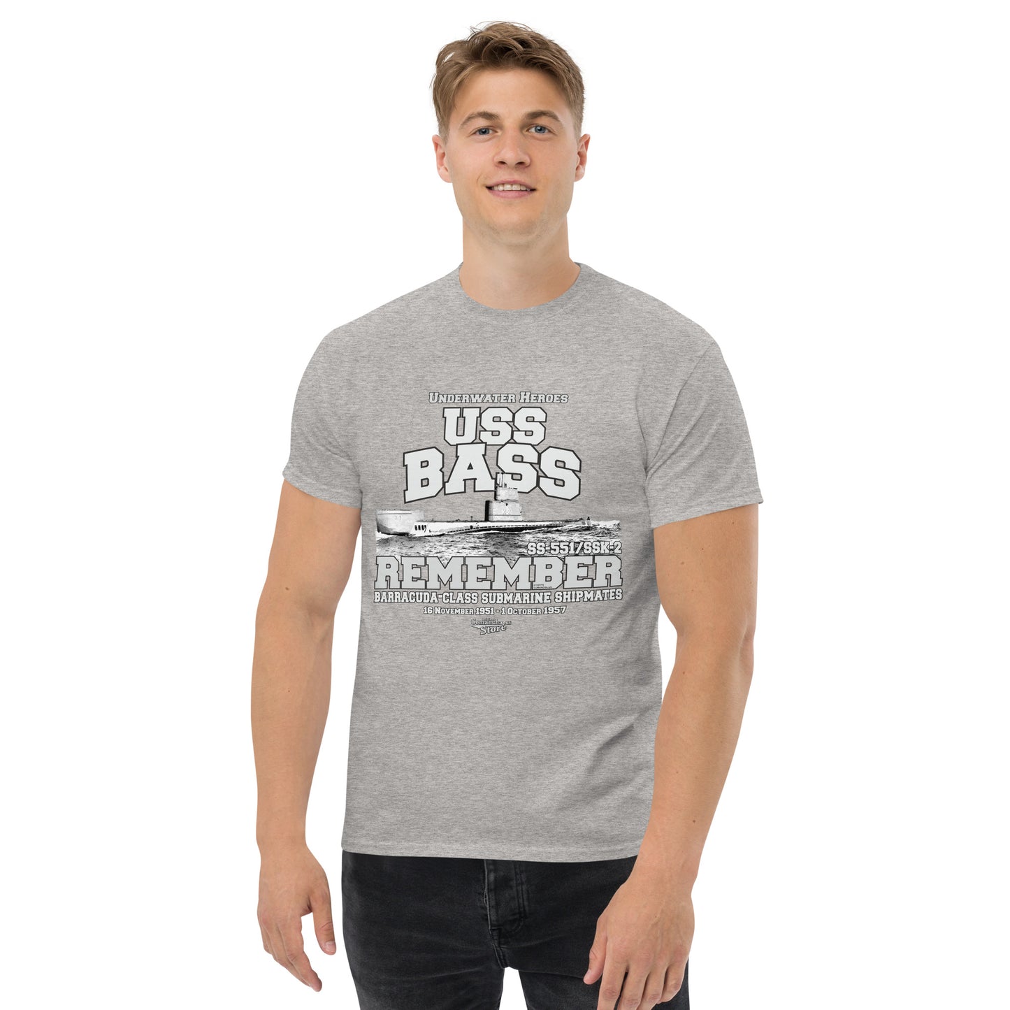 USS Bass K-2 submarine shipmates t-shirt