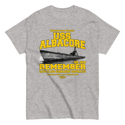 USS Albacore SS-218 Submarine t-shirt