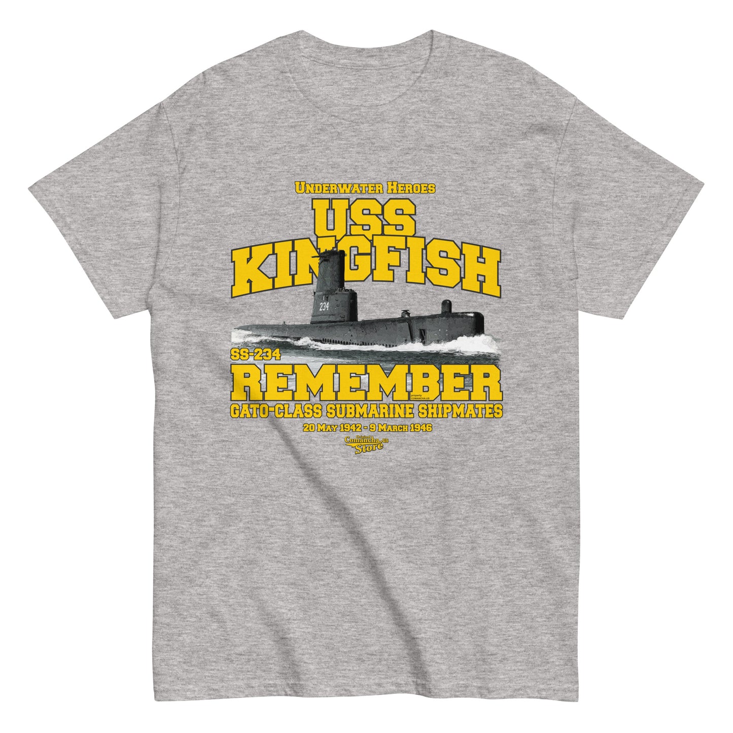 USS Kingfish SS-234 submarine t-shirt