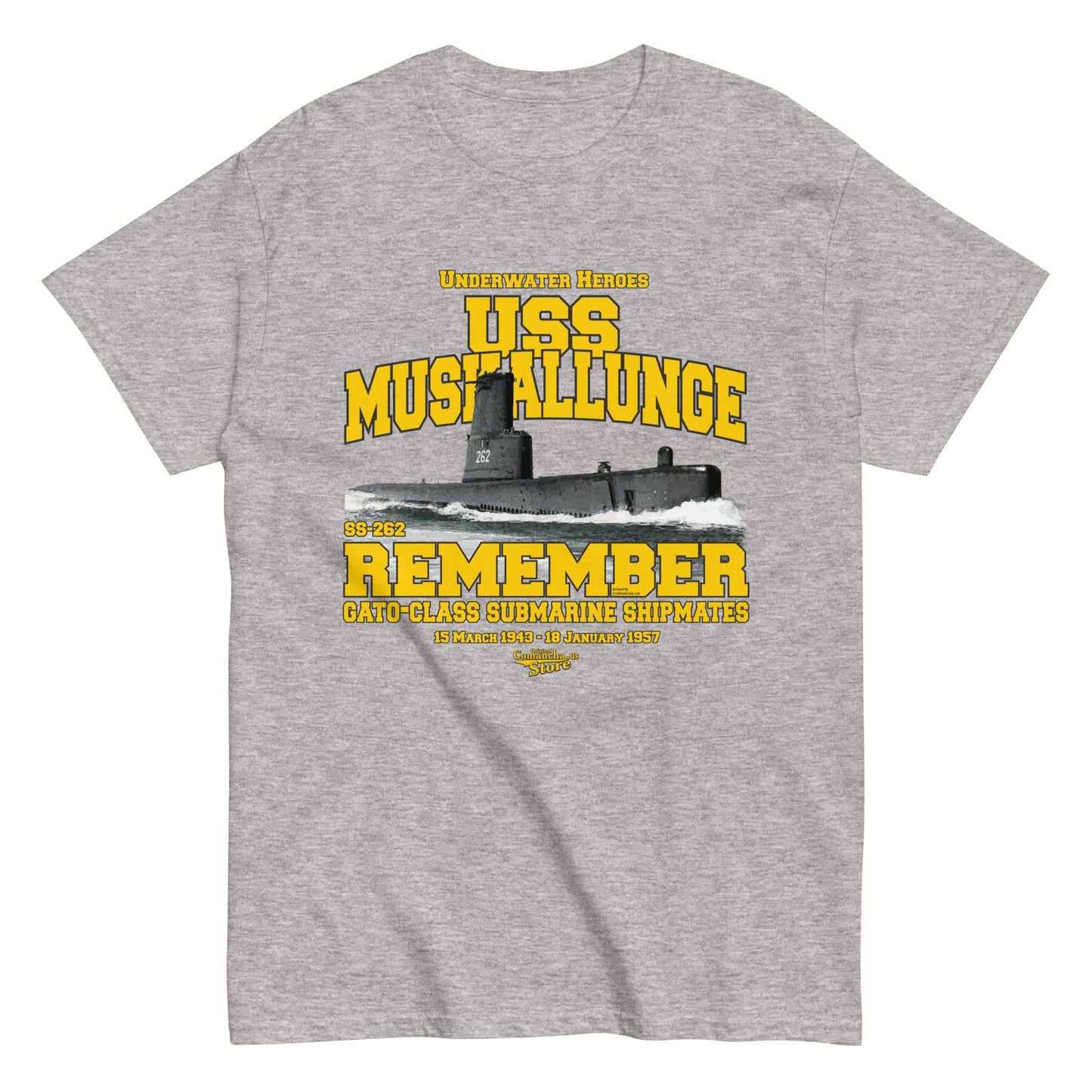 USS Muskallunge SS-262 submarine t-shirt