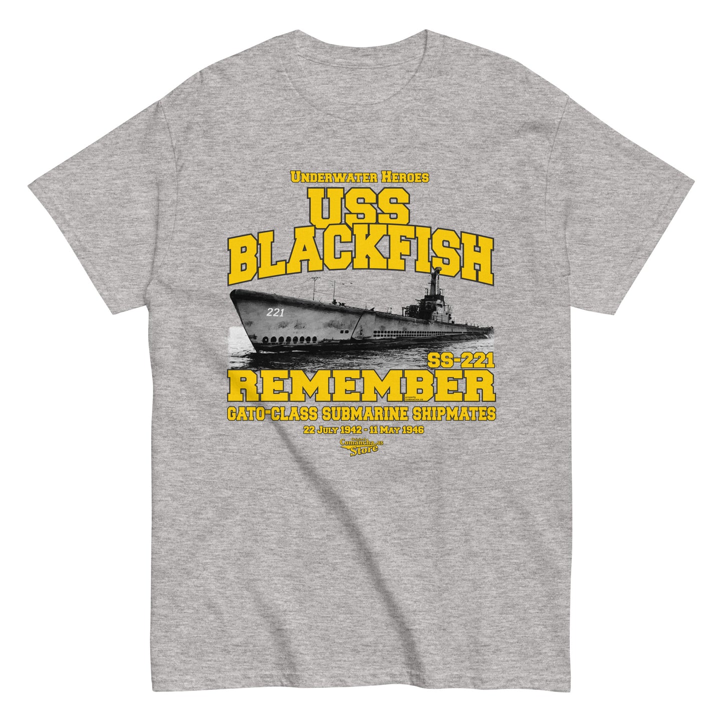 USS Blackfish SS-221 submarine t-shirt