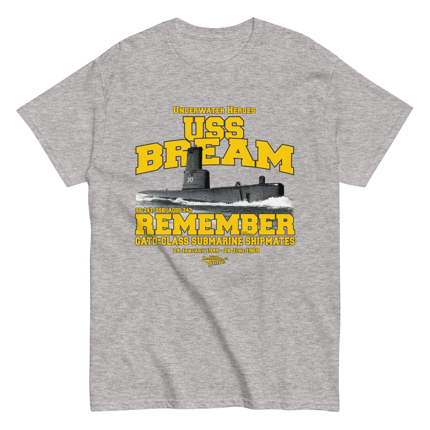 USS Bream SS-243 Shipmates T-shirt