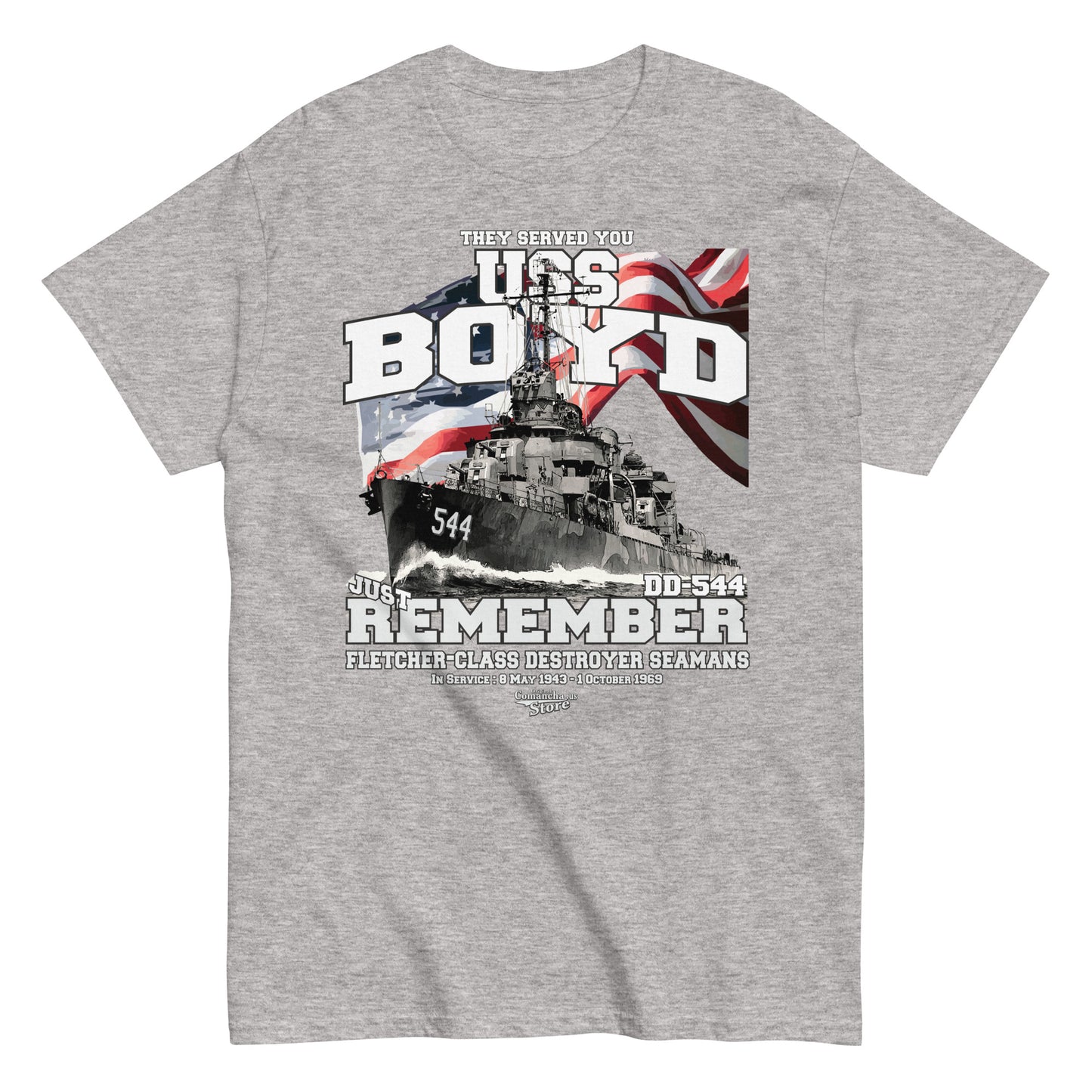 USS Boyd DD-544 destroyer t-shirt