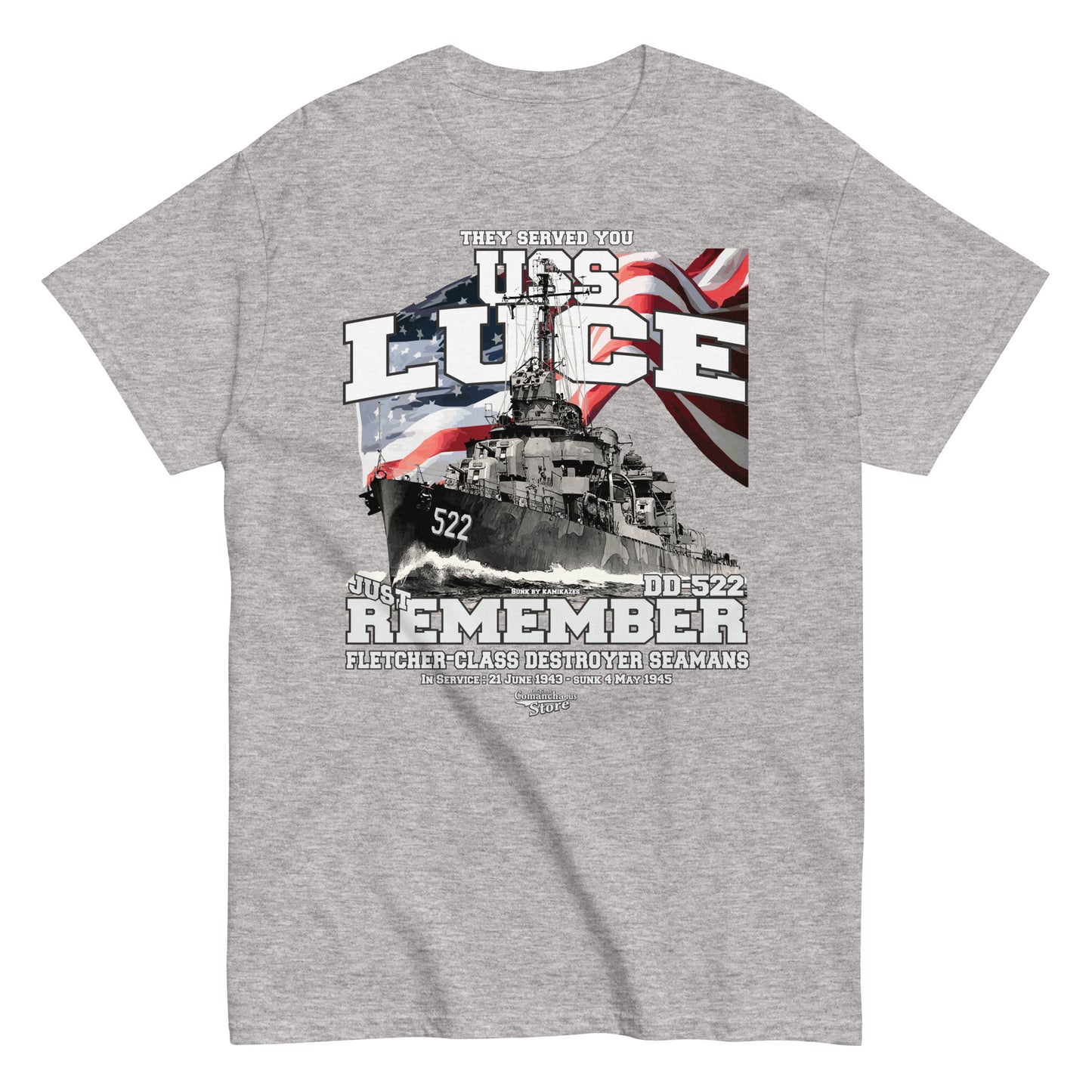 USS Luce DD-522 Destroyer T-shirt