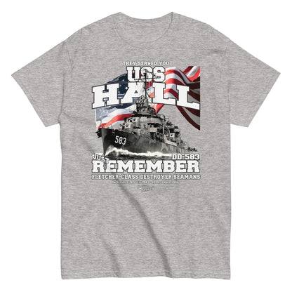 USS Hall DD-583 Destroyer t-shirt