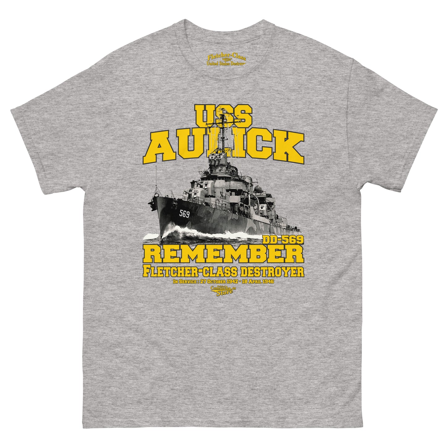 USS Aulick DD-569 Destroyer T-shirt