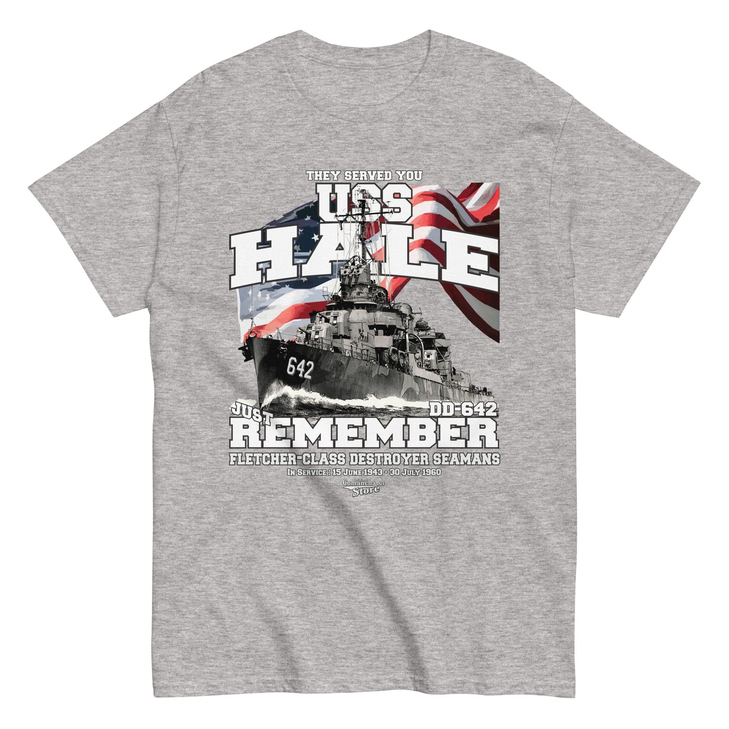 USS Hale DD-642 Destroyer t-shirt