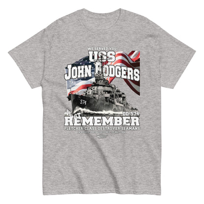 USS John Rodgers DD-574 destroyer t-shirt