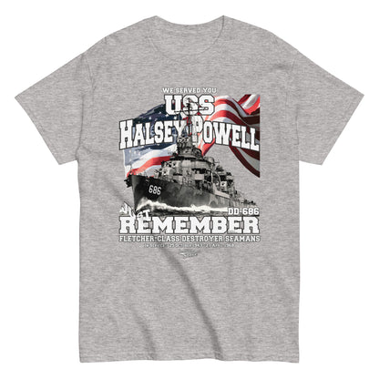 USS Halsey Powell DD-686 destroyer t-shirt