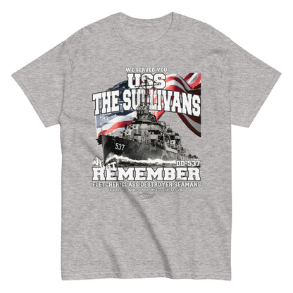 USS The Sullivans DD-537 destroyer t-shirt