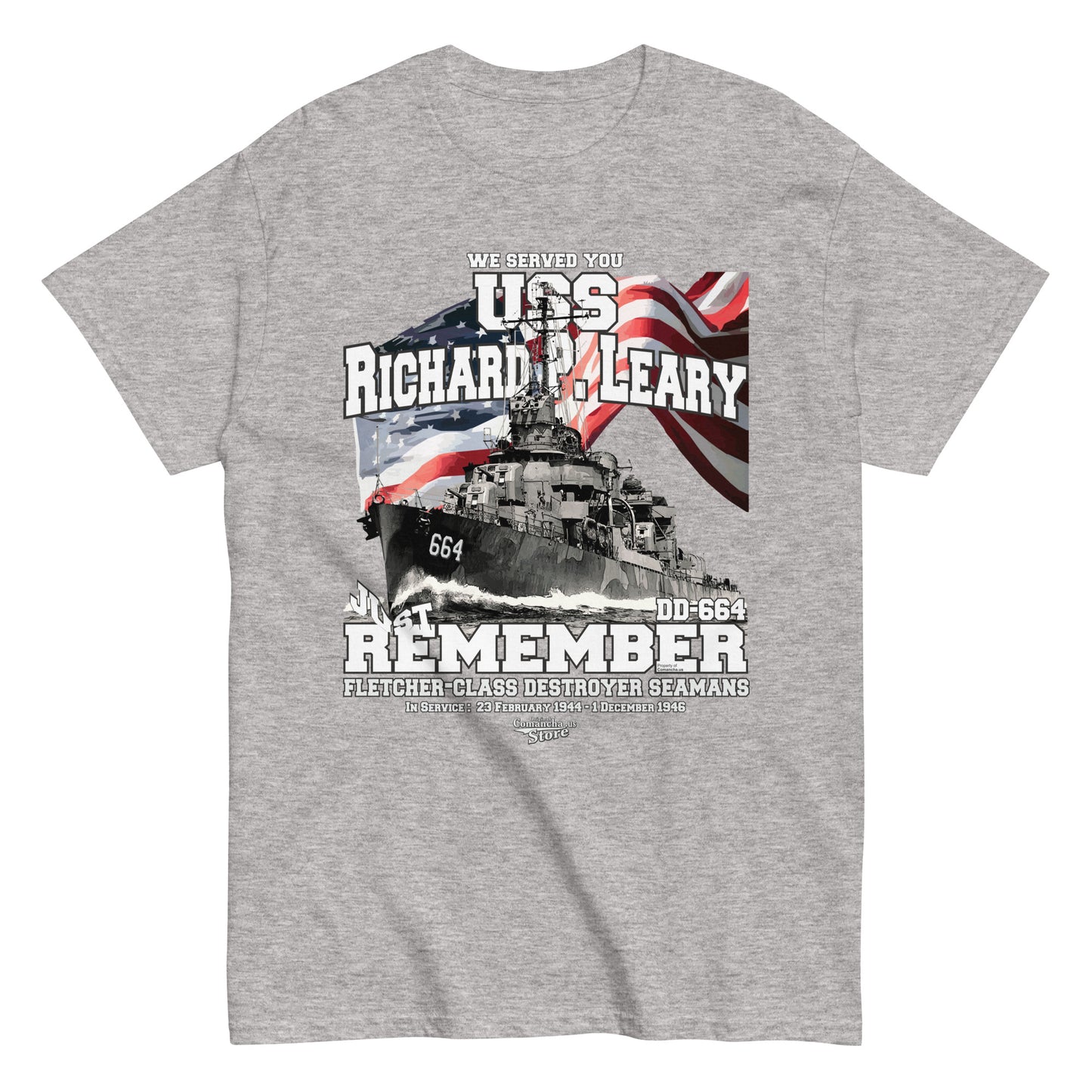 USS Richard P. Leary DD-664 destroyer t-shirt