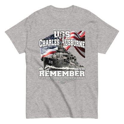 USS Charles Ausburne DD-570 destroyer t-shirt