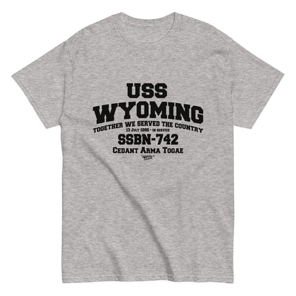 USS WYOMING SSBN-742 Submarine Shipmates T-shirt