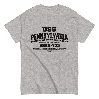 USS PENNSYLVANIA SSBN-735 Shipmates T-shirt