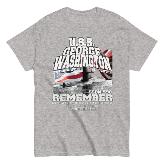 USS GEORGE WASHINGTON SSBN-598 Shipmates T-shirt