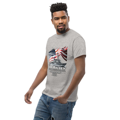 USS HALSEY tee,USS HALSEY DDG-97 Destroyer, tee Navy Classic T-shirt, Comancha Store, USS HALSEY DDG-97 Destroyer Veterans Classic T-shirt, Comancha T-shirt Store,