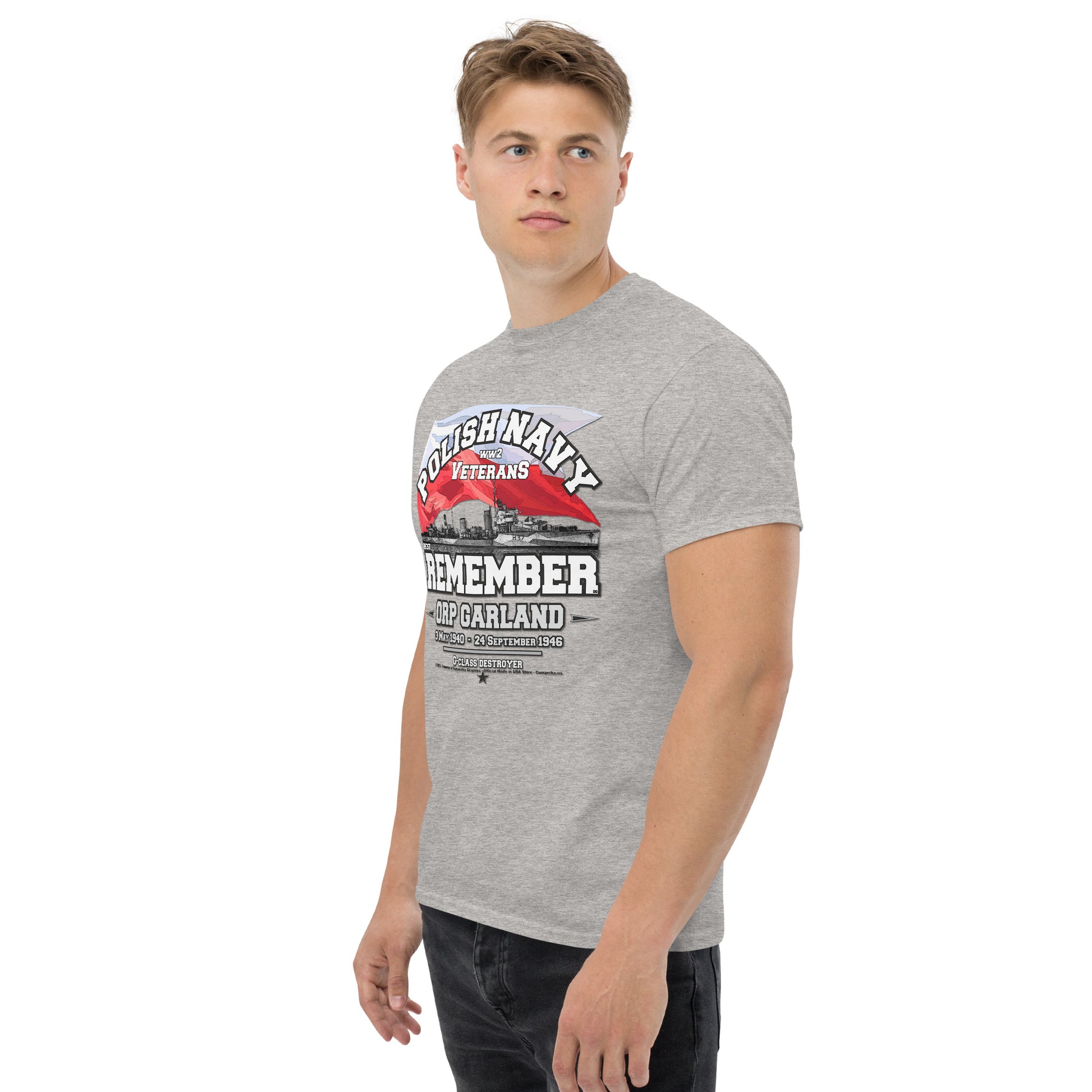 ORP GARLAND H-37 t-shirt,Polish Navy t-shirt, Okret Marynarki Wojennej T-shirt, Comancha Graphics,