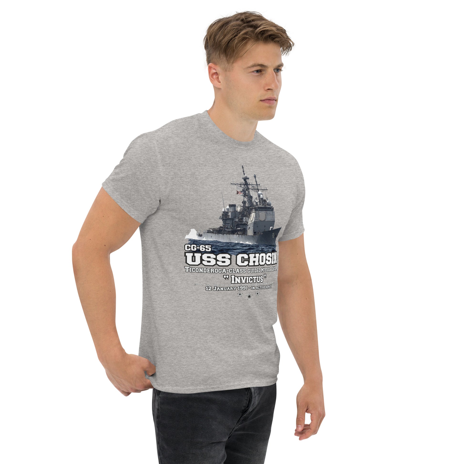 USS CHOSIN t-shirt, Navy veterans tee, US Navy T-shirt,USS CHOSIN CG-65 t-shirt,Cruiser Navy Veterans T-shirt, Comancha Navy Tshirt Shop,