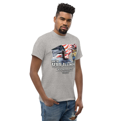 USS ILLINOIS veterans tee, US Navy Veterans tee,USS ILLINOIS SSN-786 t-shirt, US Navy Submarine T-shirt, Comancha Submarine T-shirt,