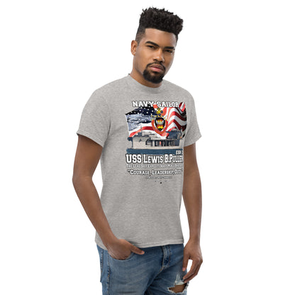 USS LEWIS PULLER t-shirt, USS LEWIS PULLER Mobile base tee,USS LEWIS PULLER ESB-3 Mobile Base Veterans T-shirt, US Navy Mobile Base Tee, comancha Store,