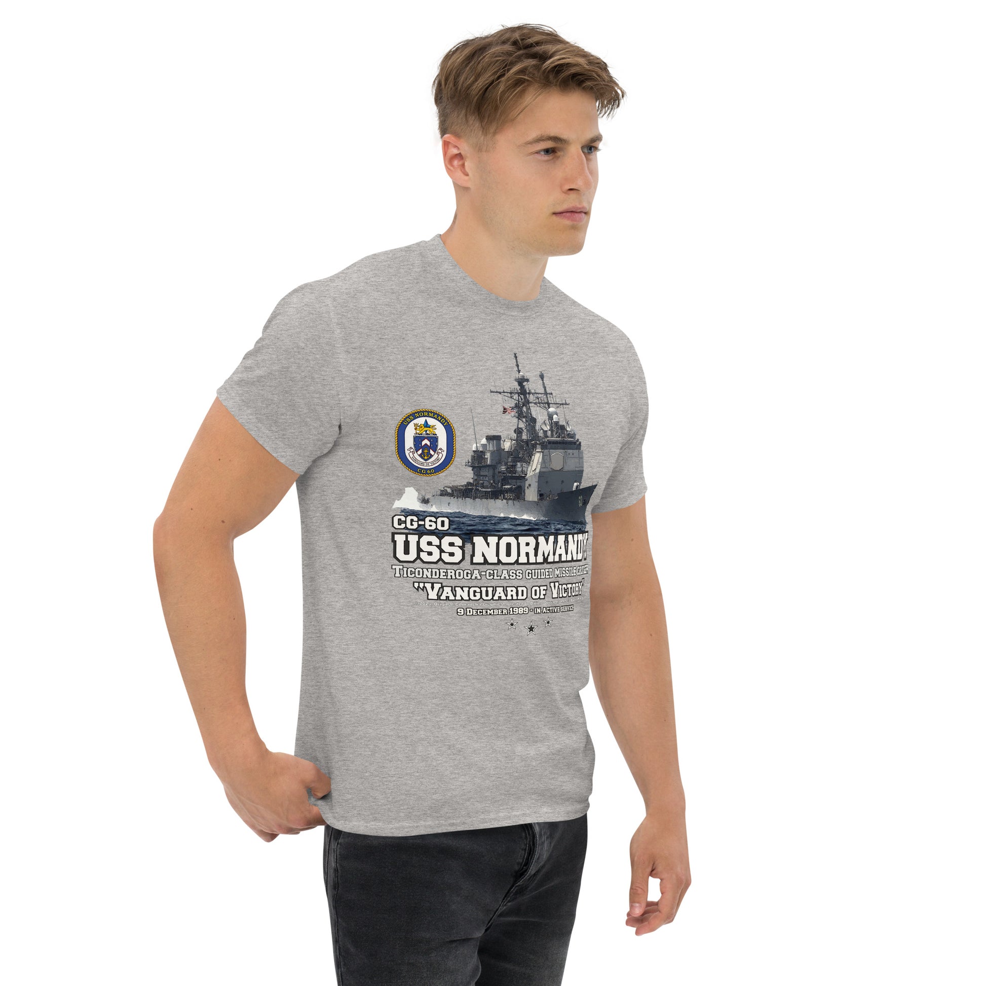 USS NORMANDY veterans tee, USS NORMANDY tee, US Navy Cruiser T-shirt, Comancha Navy t-shirt,Navy veterans tee,comancha,