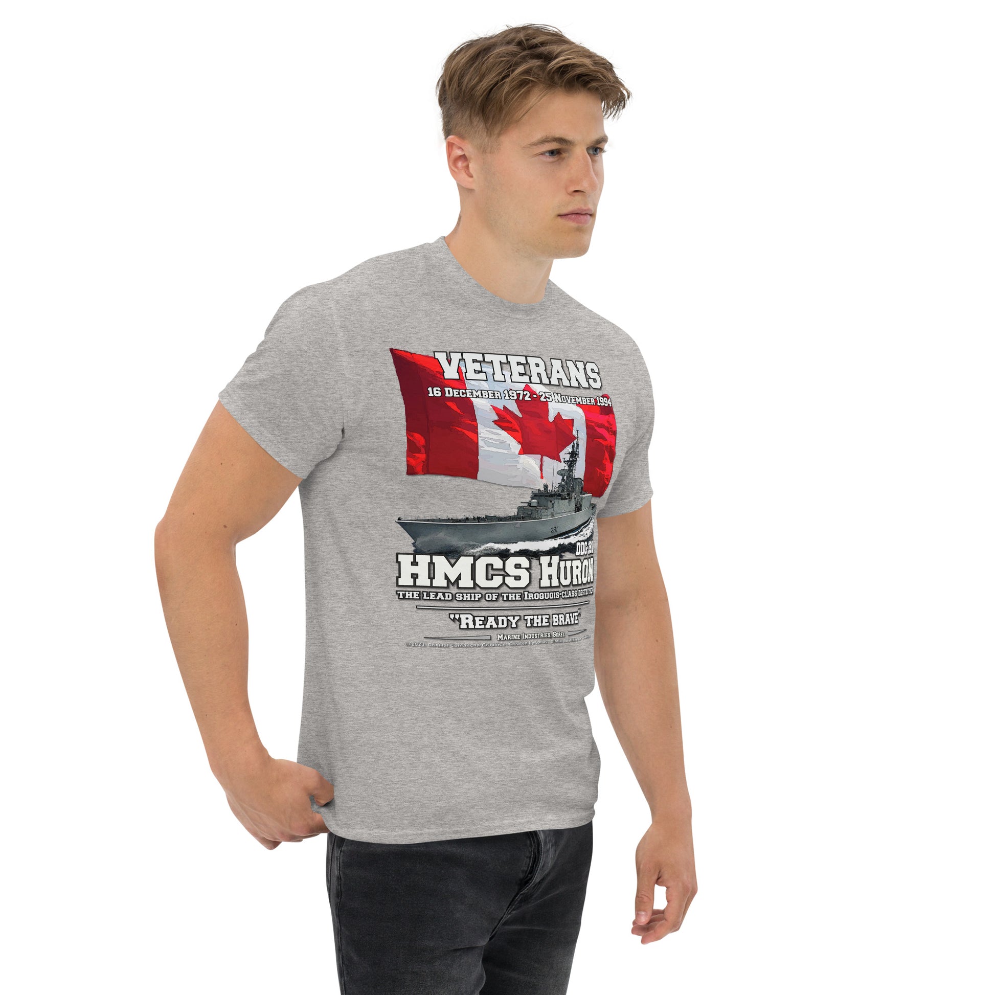 HMCS HURON tee, HMCS HURON DDG-281 tee, Canadian Destroyer Veterans T-shirt, HMCS HURON DDG-281 T-shirt,comancha.us,