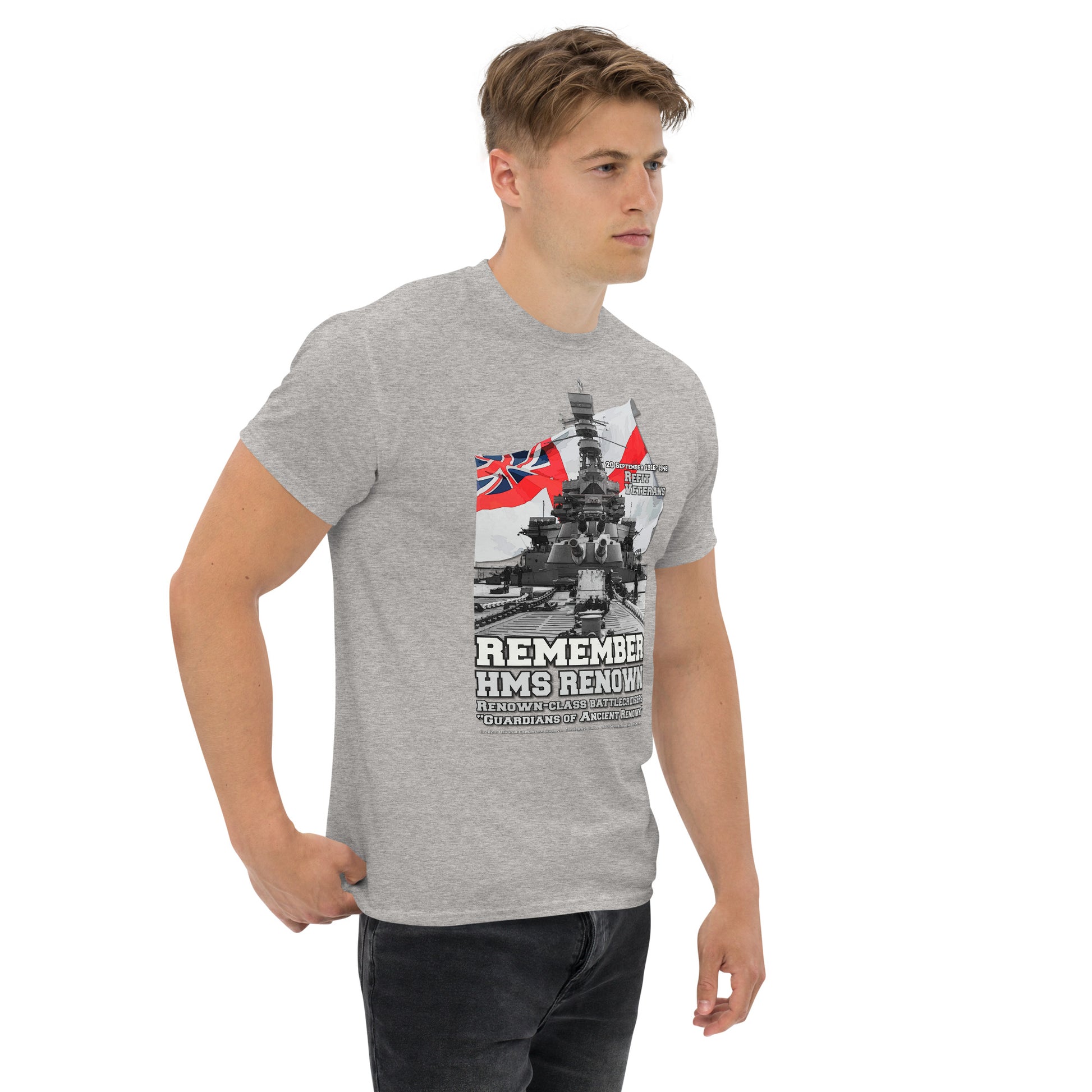 HMS RENOWN t-shirt, HMS RENOWN Cruiser tee, HMS RENOWN veterans tee,HMS RENOWN Royal Navy Battlecruiser T-Shirt, HMS RENOWN Royal Navy T-Shirt, comancha Online shop,