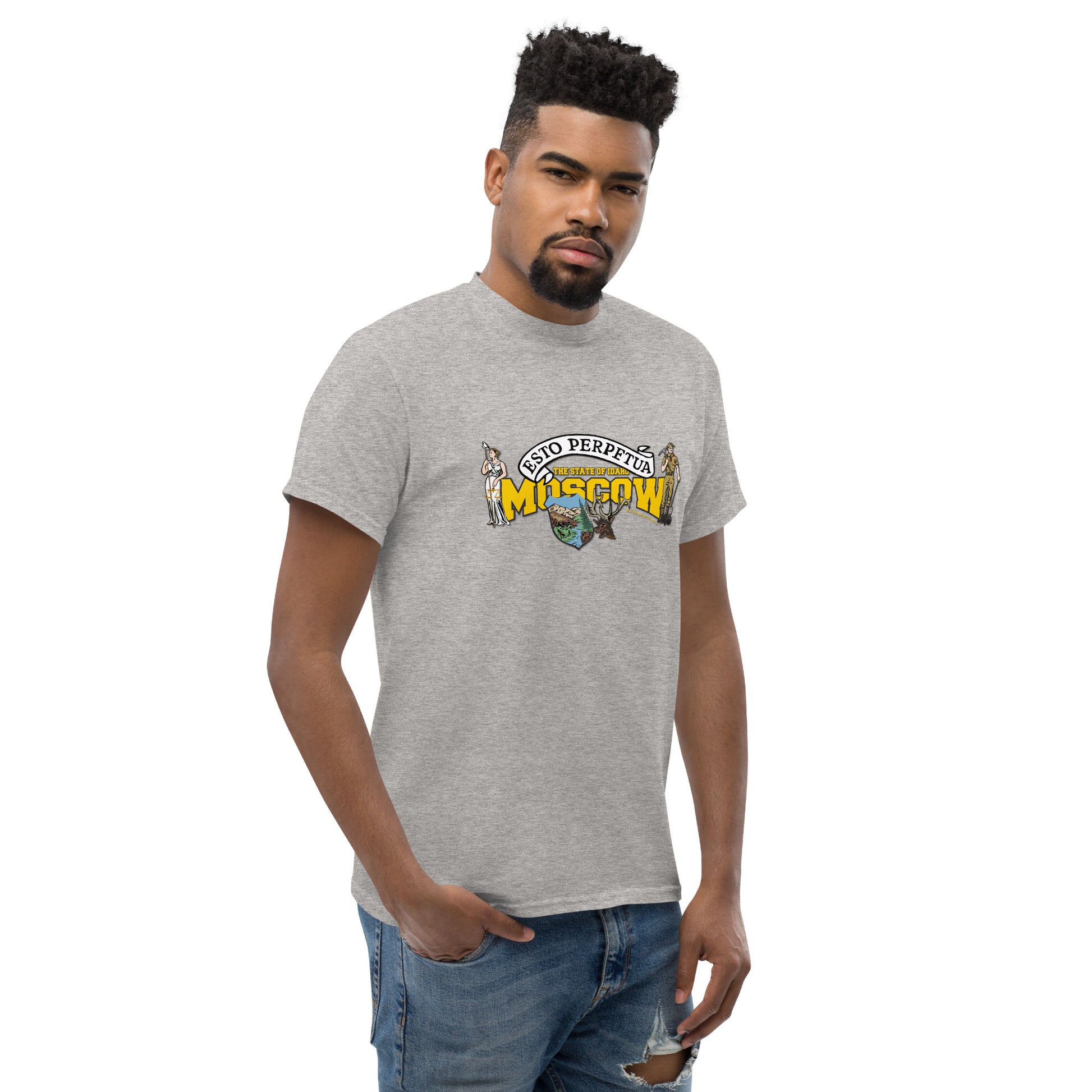 Moscow t-shirt, Idaho State T-shirt, Comancha Graphics,