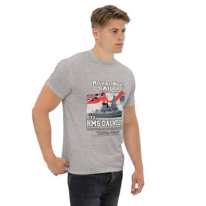 HMS Dauntless tee, HMS Dauntless veterans tee,HMS Dauntless D32 tee,Destroyer T-shirt, Comancha Graphics,