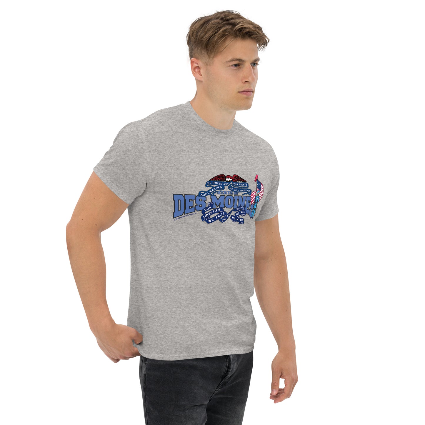 Des Moines t-shirt, Iowa T-shirt, Comancha Graphics,