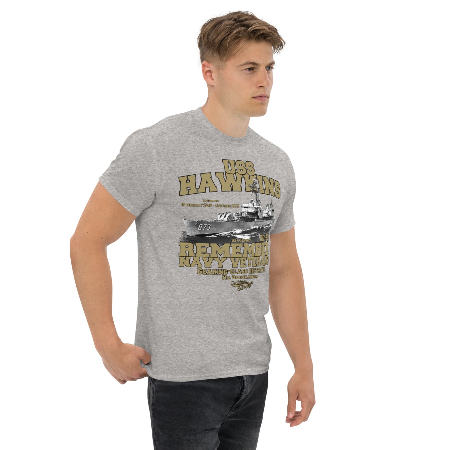 USS Hawkins DD-873 t-shirt