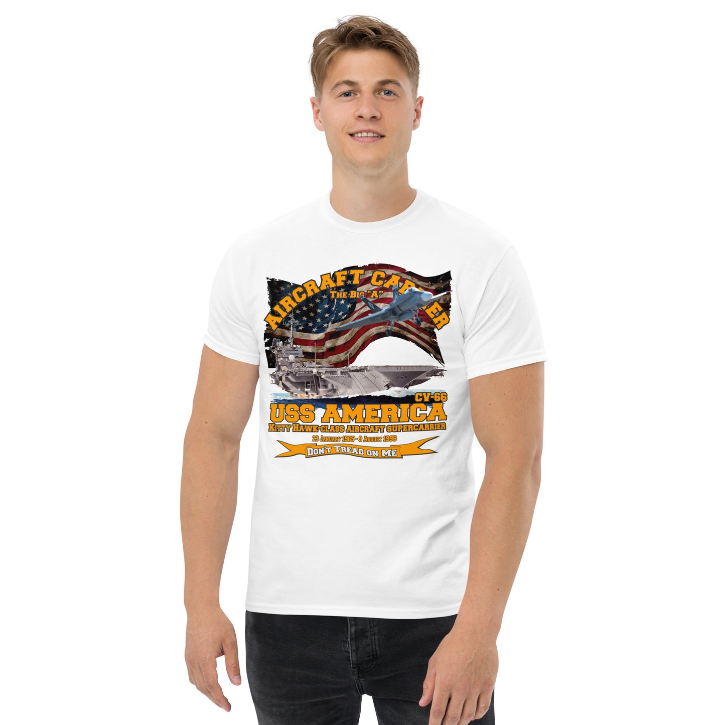 USS America CV-66 Aircraft Carrier t-shirt