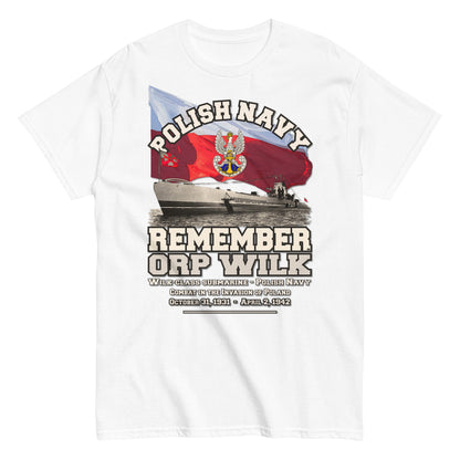 ORP Wilk submarine tee, ORP Wilk T-shirt,ORP Wilk Polish Navy Submarine ww2, Comancha design,