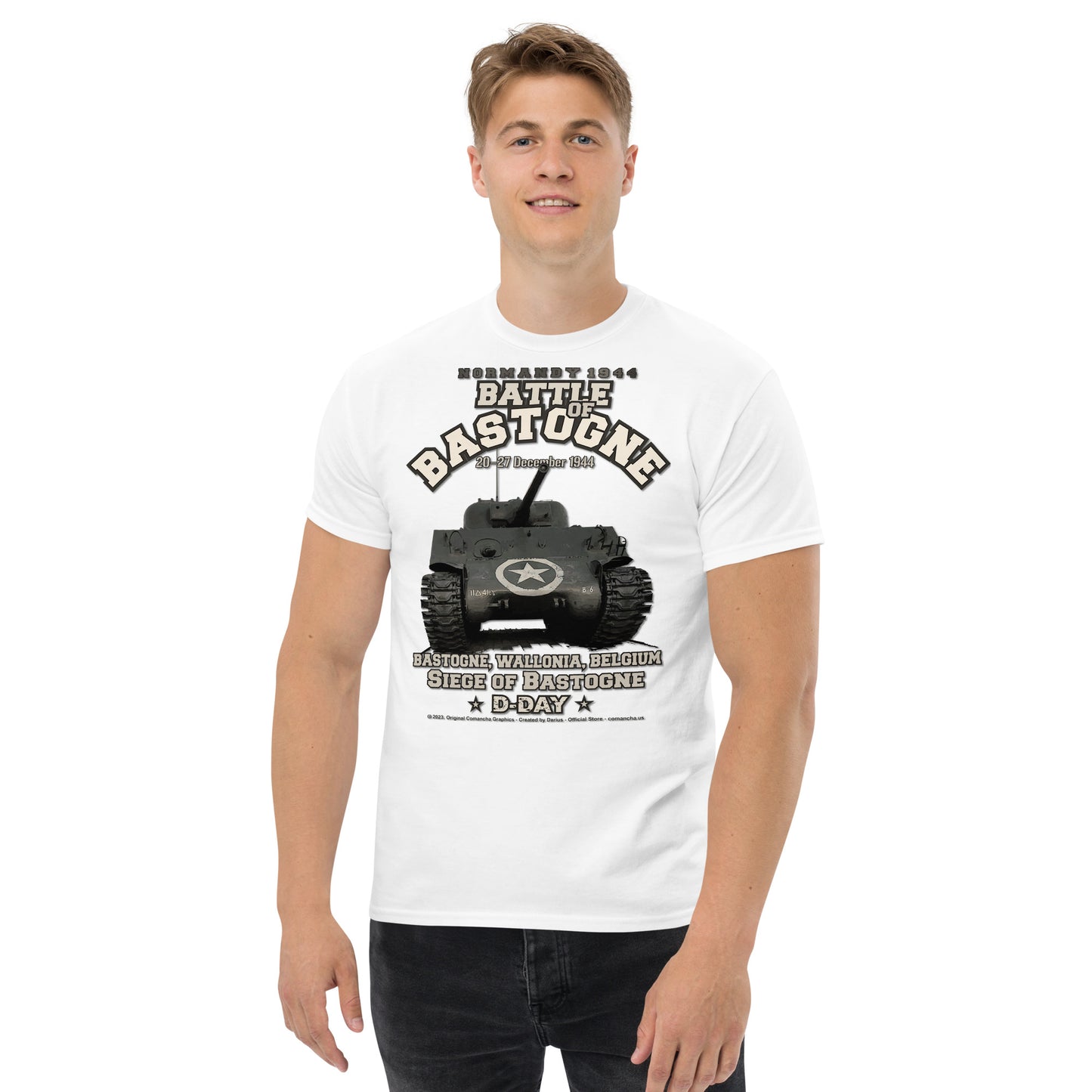 Battle of Bastogne 1944  classic t-shirt