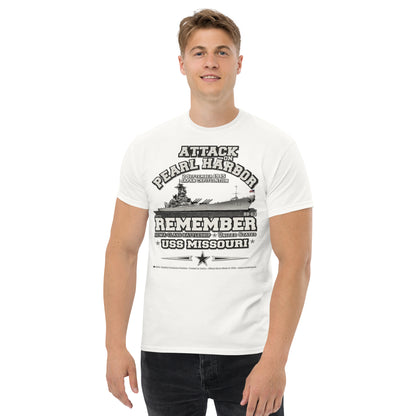 USS MISSOURI BB-63 Remember Pearl Harbor t-shirt