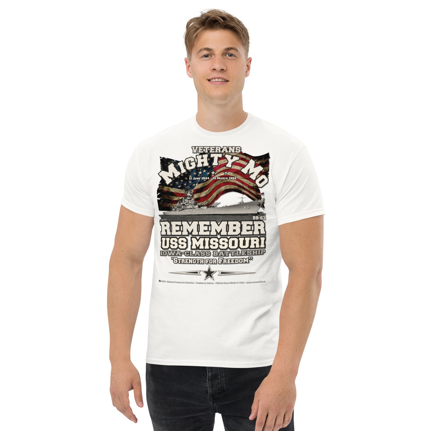 USS MISSOURI BB-63 battleship t-shirt