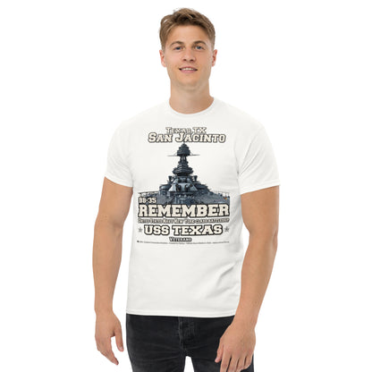 Remember USS TEXAS BB-35 Battleship Veterans t-shirt