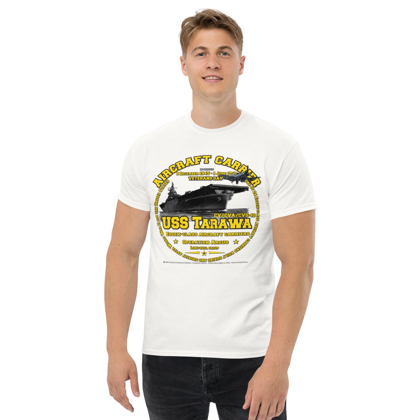 USS TARAWA CV-40 Aircraft Carrier t-shirt