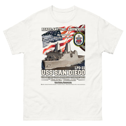 USS SAN DIEGO LPD-22 Amphibious Transport dock t-shirt