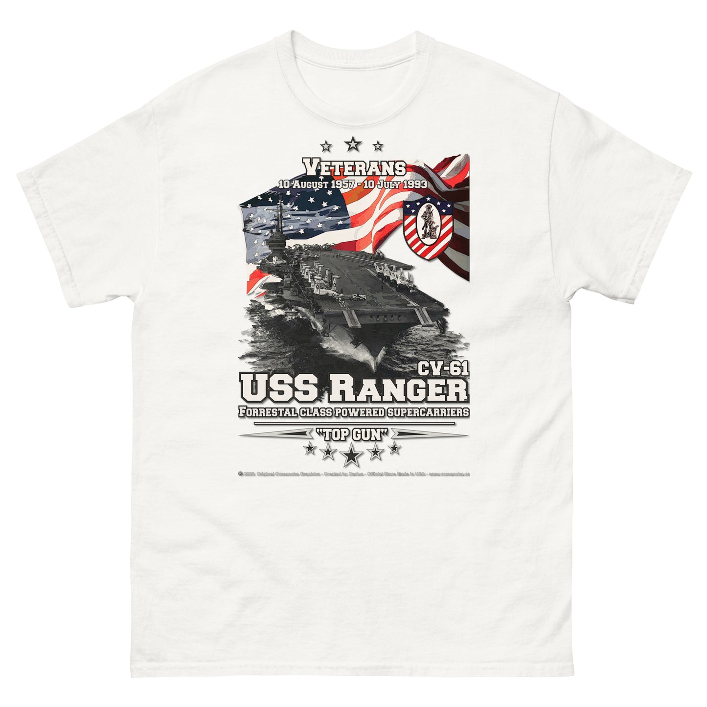 USS RANGER CV-61 Aircraft Carrier T-shirt