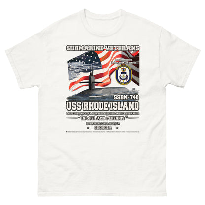 USS RHODE ISLAND SSBN-740 Submarine T-shirt