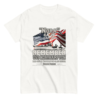 USS NORTHAMPTON CA-26 Cruiser Veterans Day T-shirt, Comancha T-shirts,