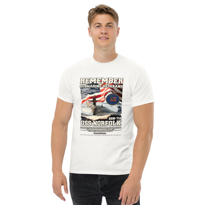 USS NORFOLK SSN-714 Submarine T-shirt