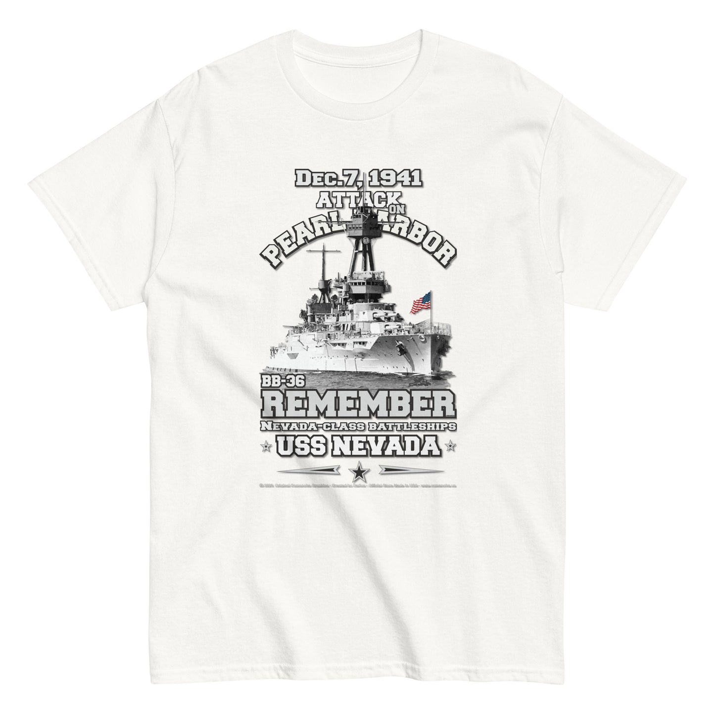 USS NEVADA BB-36 Battleship Veterans t-shirt, Comancha T-shirts,