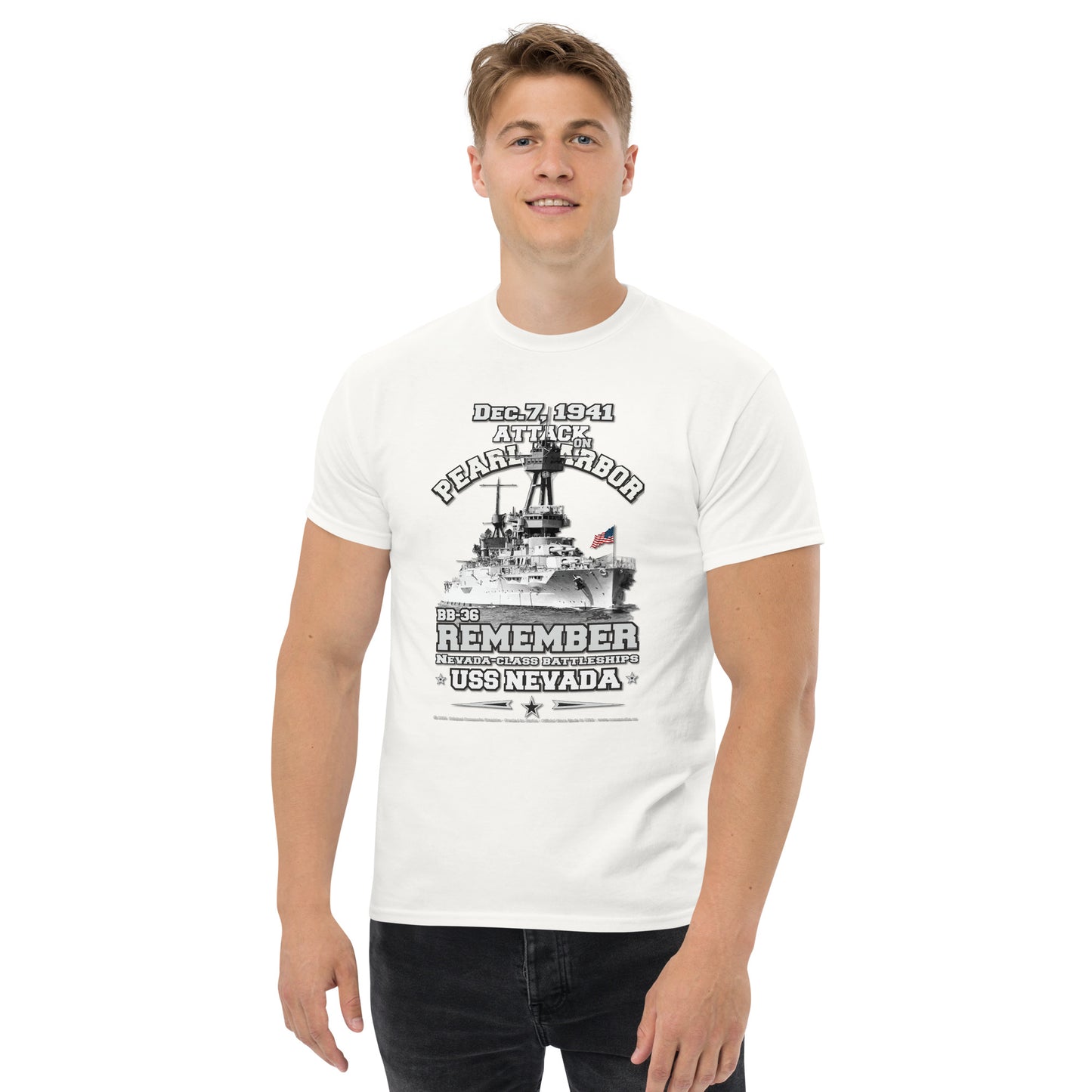 USS NEVADA BB-36 Battleship t-shirt