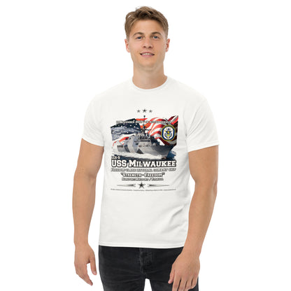 USS MILWAUKEE LCS-5 Littoral Combat Ship T-Shirt