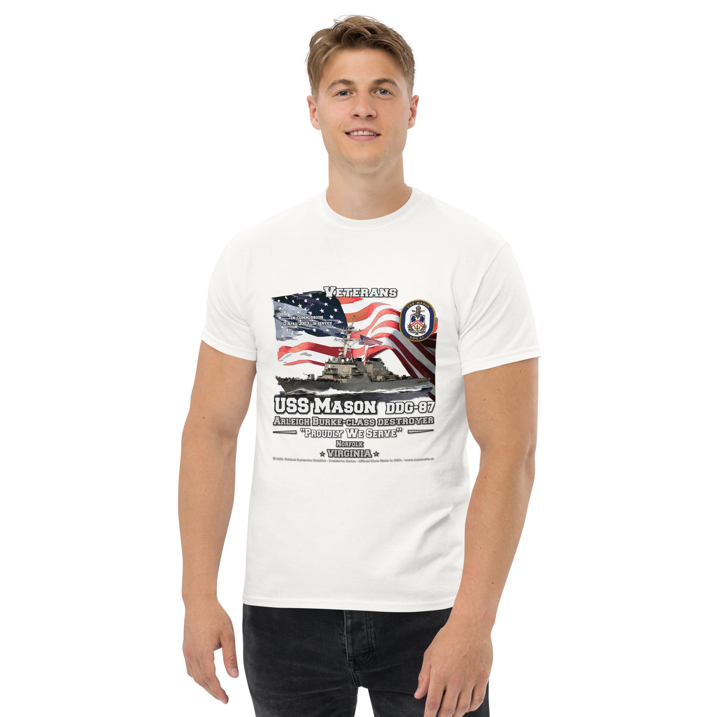 USS MASON DDG-87 Destroyer T-Shirts