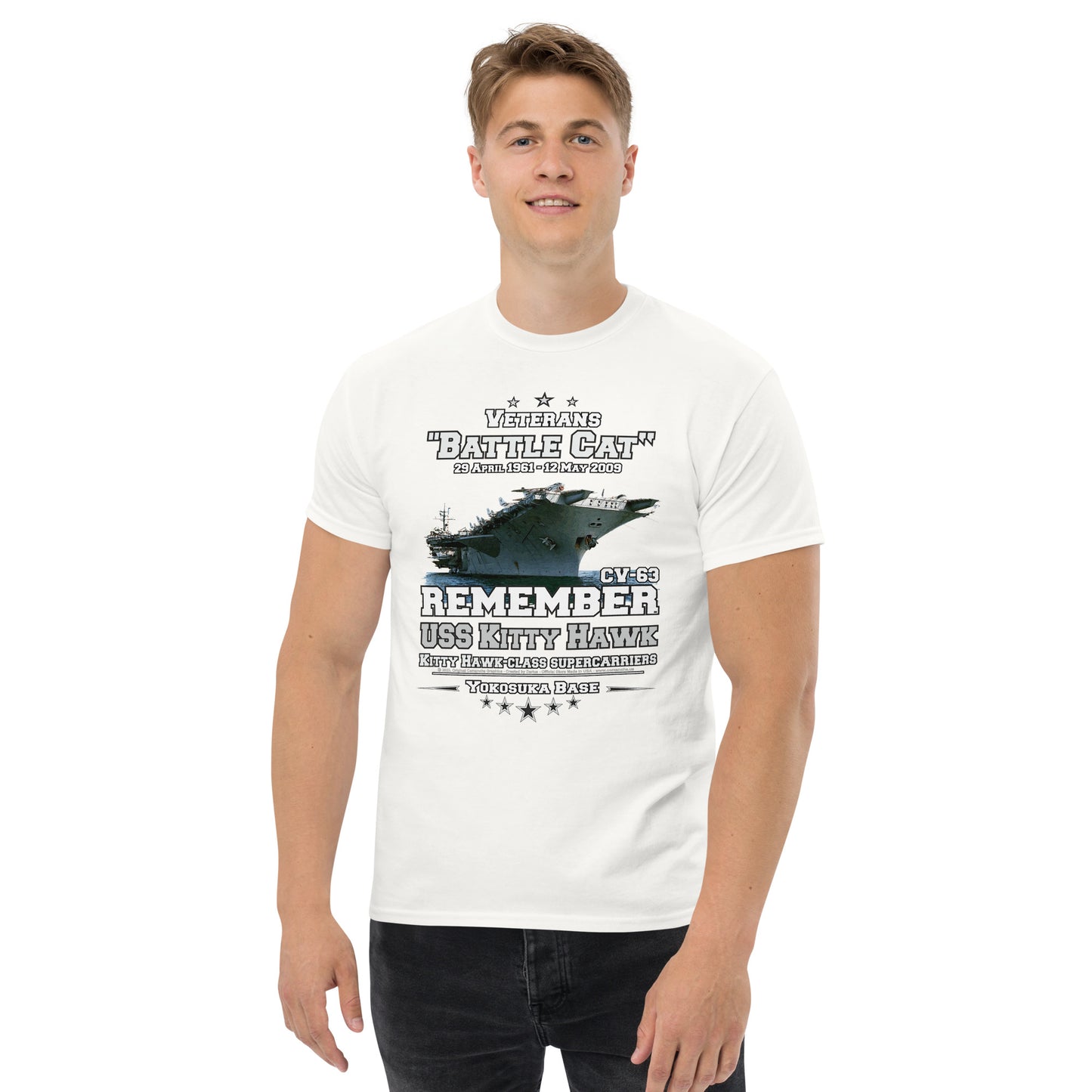 USS KITTY HAWK CVA-63 Aircraft Carrier T-Shirt