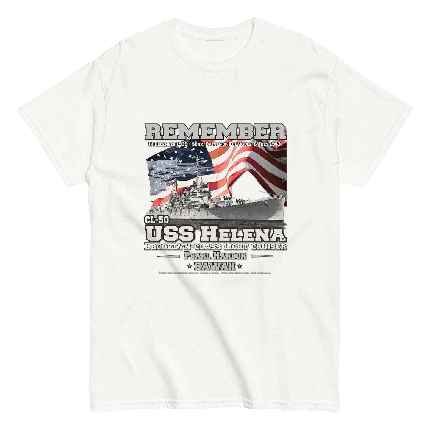 USS HELENA CL-50 Cruiser T-Shirt