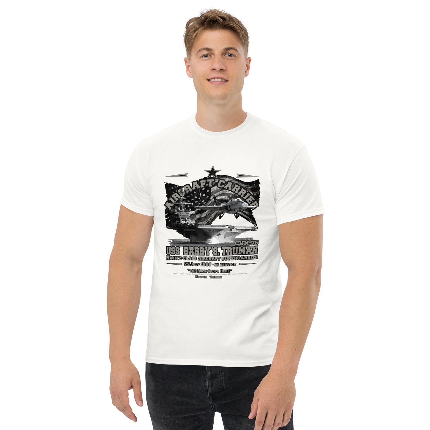 USS HARRY TRUMAN CVN-75 Aircraft Carrier T-shirt